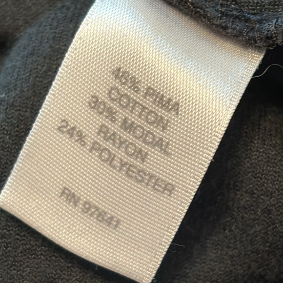 Pure Jill  * J Jill * black velour long sleeve top * sz  S Tall * * cowl neck - Picture 5 of 7